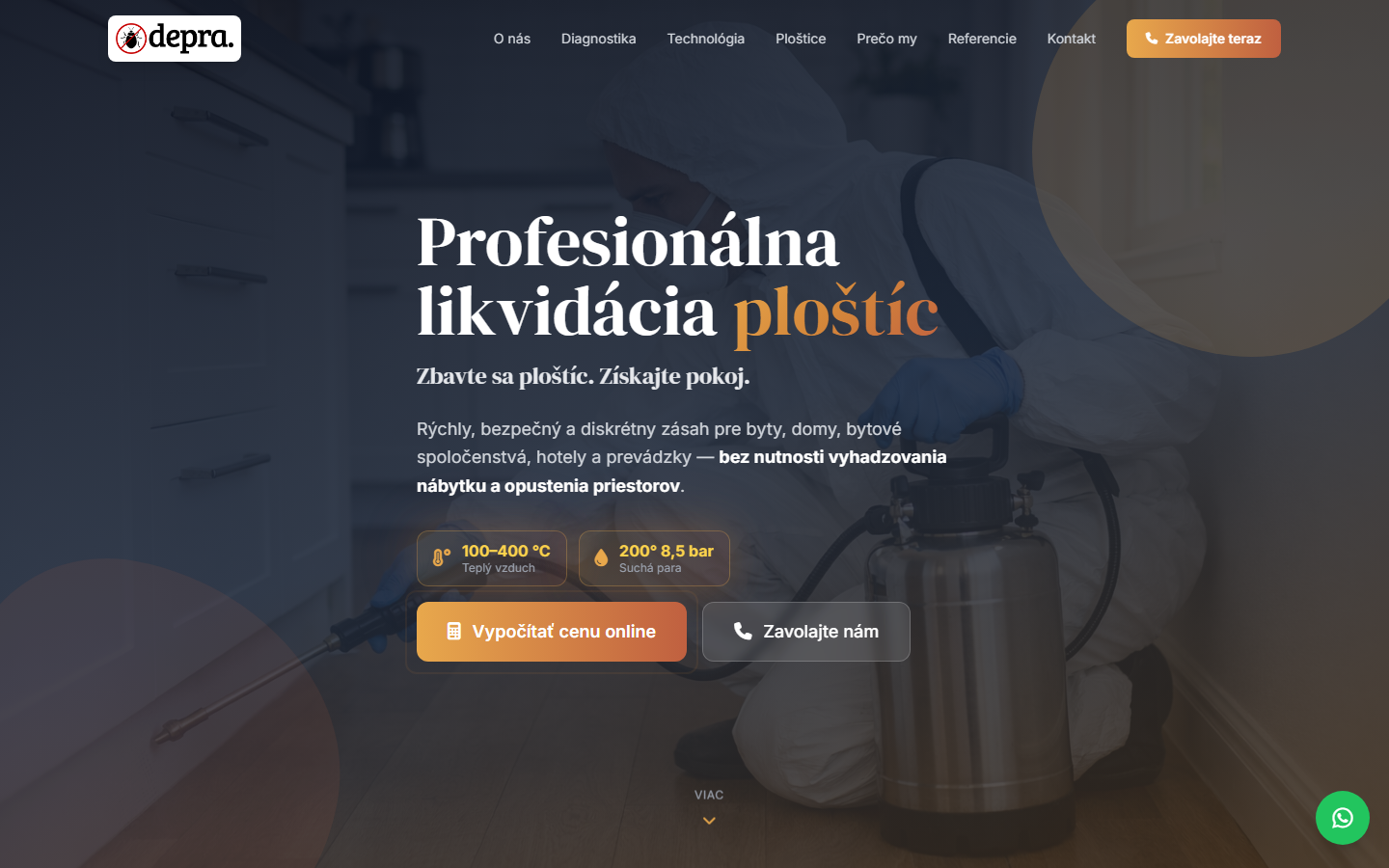 Depra — likvidácia ploštíc — preview
