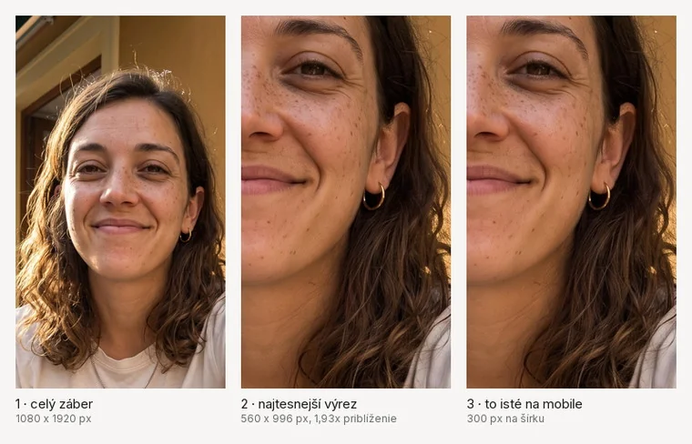 Ten istý obrázok v troch veľkostiach